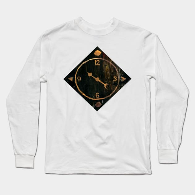 Clock Long Sleeve T-Shirt by Babban Gaelg